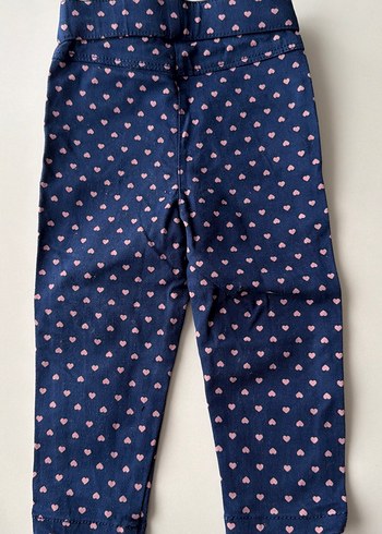 Kız Çocuk Renkli Baskılı Denim Tayt 6-9 - Görsel 5