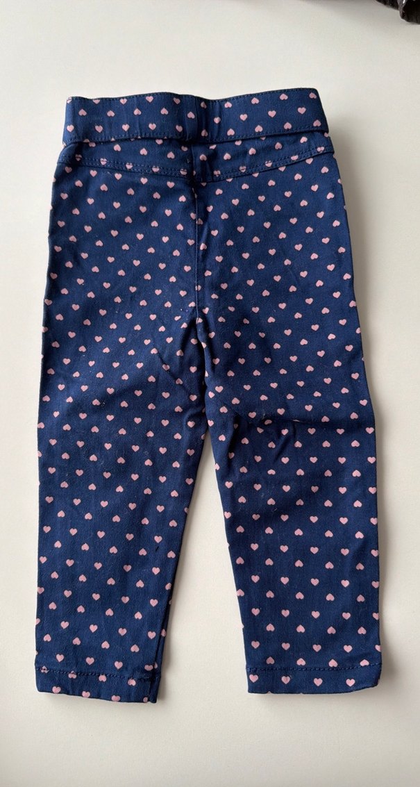 Kız Çocuk Renkli Baskılı Denim Tayt 6-9 - Görsel 5