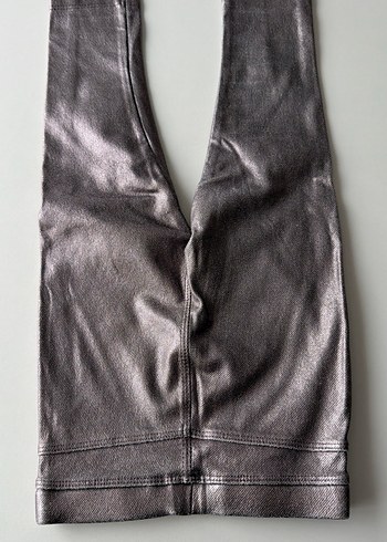 Kız Çocuk Gri Denim Tayt - Görsel 5