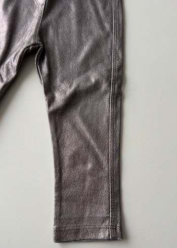 Kız Çocuk Gri Denim Tayt - Görsel 2