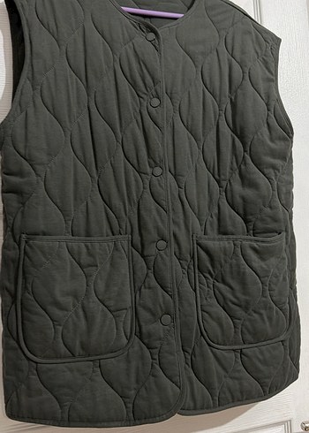 Düğmeli Gri Kadın Yelek Manuka marka hiç kullanılmadı - Görsel 7