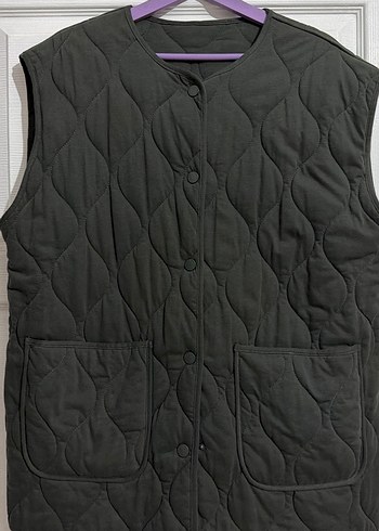 Düğmeli Gri Kadın Yelek Manuka marka hiç kullanılmadı - Görsel 3