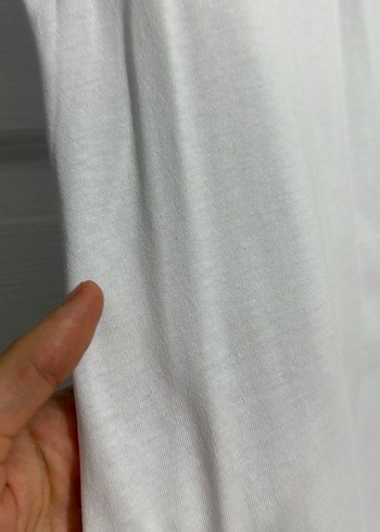 Kadın Beyaz Kolsuz astar elbise %100 Pamuk uzunlugu 1.67 - Görsel 4