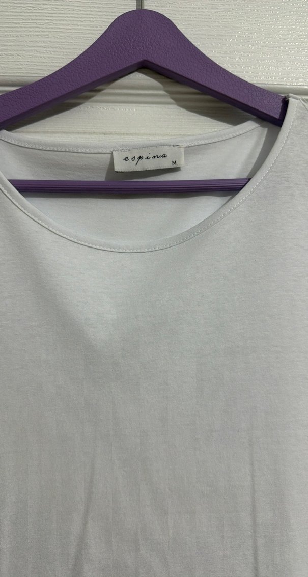 Kadın Beyaz Kolsuz astar elbise %100 Pamuk uzunlugu 1.67 - Görsel 3