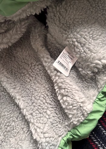 Düğmeli Yeşil Erkek Çocuk Mont - Görsel 3