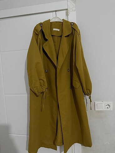 Burberry Yağ yeşili trençkoat