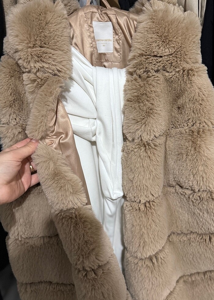 Pierrecardin kürk yelek - Görsel 5