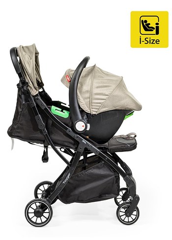 Bej ve Gri Bebek Arabası Seti i-Size Onaylı - Görsel 2