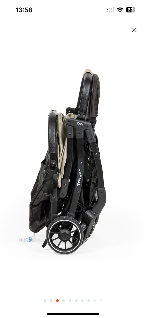 Bej ve Gri Bebek Arabası Seti i-Size Onaylı - Görsel 4