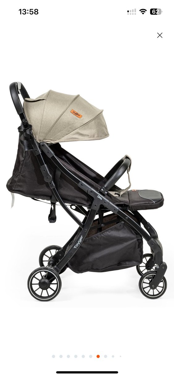 Bej ve Gri Bebek Arabası Seti i-Size Onaylı - Görsel 3
