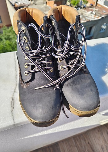 Lacivert Sokak Stili Erkek Ayakkabı Bağcığı - Görsel 2