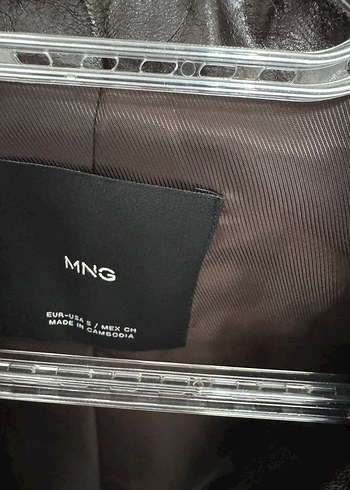 s Beden kahverengi Renk MANGO YENİ CEKET