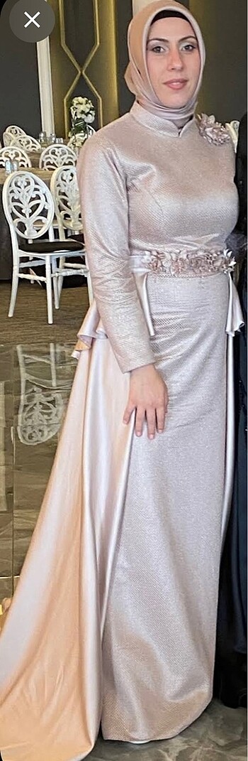Zara Pudra Abiye elbise