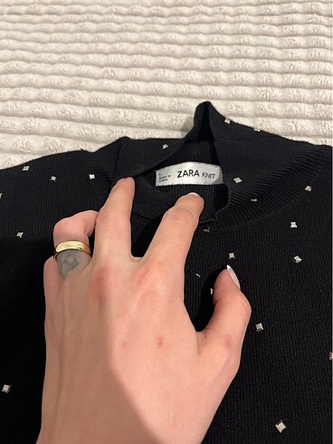 Zara Zara s crop kazak taşlı