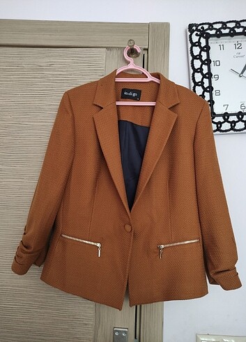 Kiremit rengi blazer ceket 