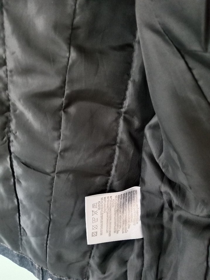 Leopar Yakalı Kadın Kot Ceket - Görsel 5