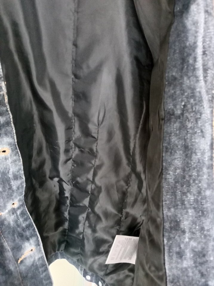 Leopar Yaka Detaylı Kadın Kot Ceket - Görsel 4