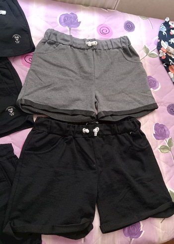 Siyah Pamuklu Mini Spor Şort - Görsel 3