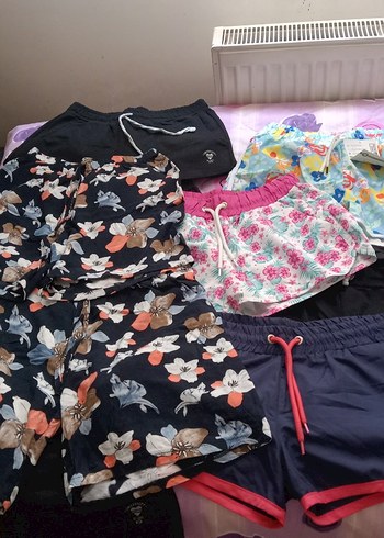 Siyah Pamuklu Mini Spor Şort - Görsel 4