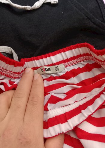 Siyah Pamuklu Mini Spor Şort - Görsel 12