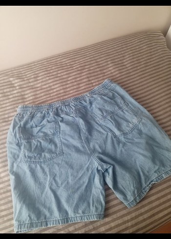 Mavi Loose Denim Şort - Görsel 5