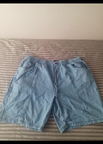 Diğer Mavi Loose Denim Şort