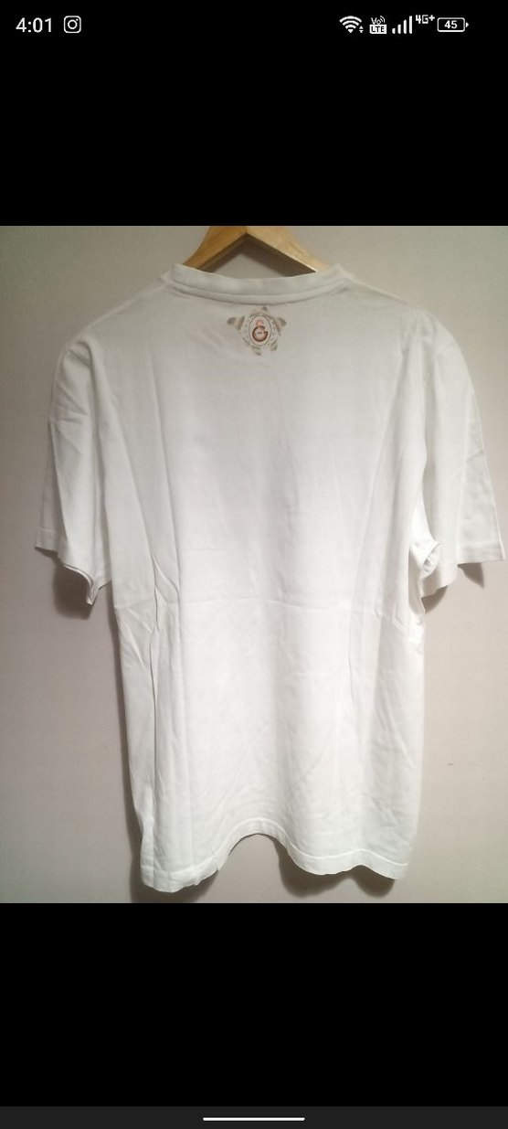 GS Store Beyaz Baskılı Pamuklu Erkek Tişört - Görsel 4