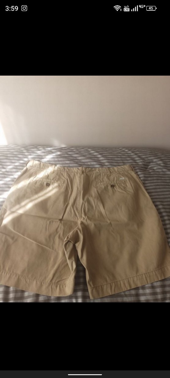 Bej Rahat Kesim Erkek Şort - Görsel 4