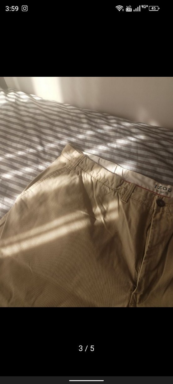 Bej Rahat Kesim Erkek Şort - Görsel 3