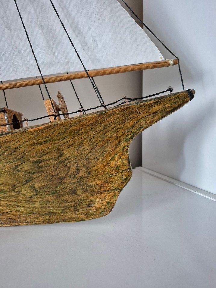 El Yapımı Handmade Ahşap Yelkenli Gemi - Görsel 3