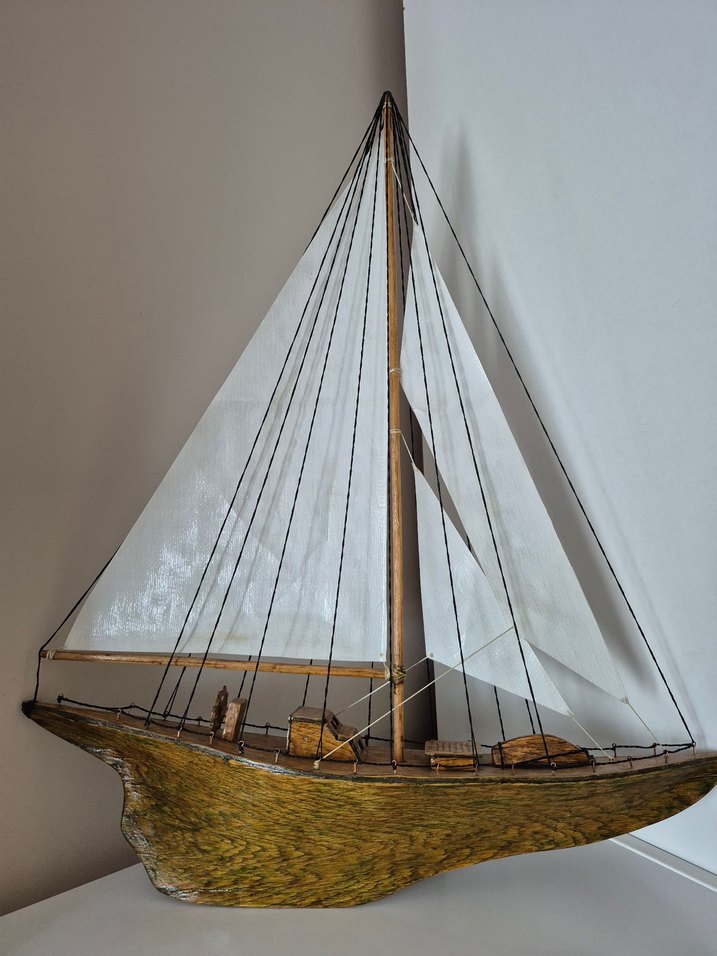 El Yapımı Handmade Ahşap Yelkenli Gemi - Görsel 5