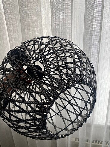 Diğer Siyah metal hasır model küre avize