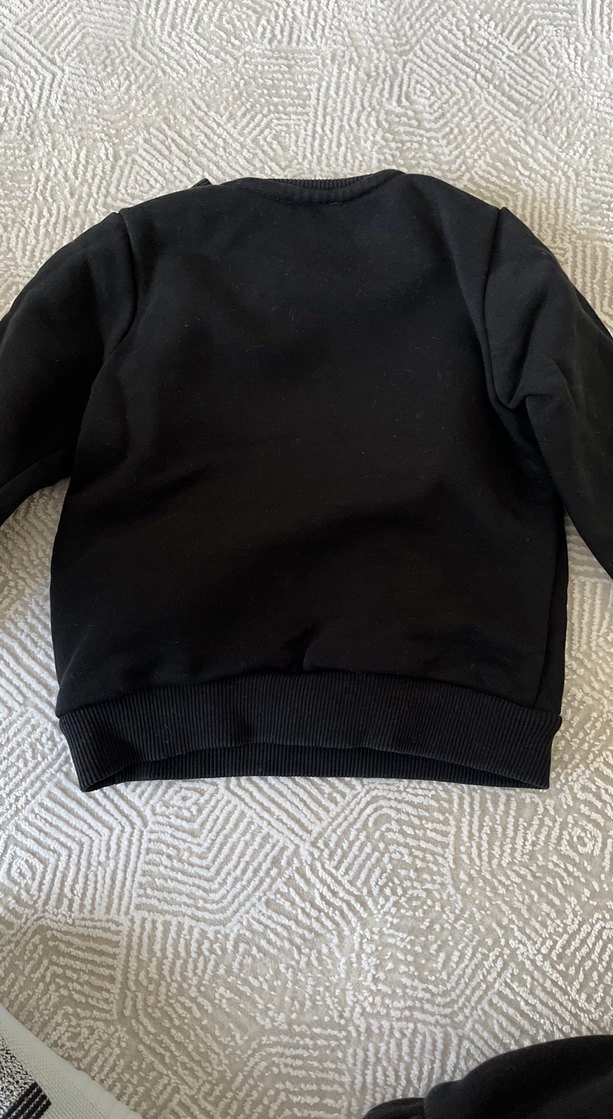 Erkek Çocuk Siyah Baskılı Sweatshirt - Görsel 3