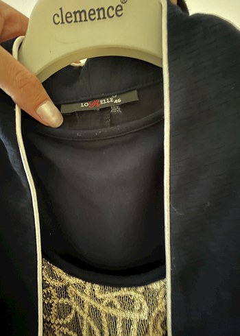 Zara İş İçin Siyah Nakışlı Uzun Hamile Ceketi