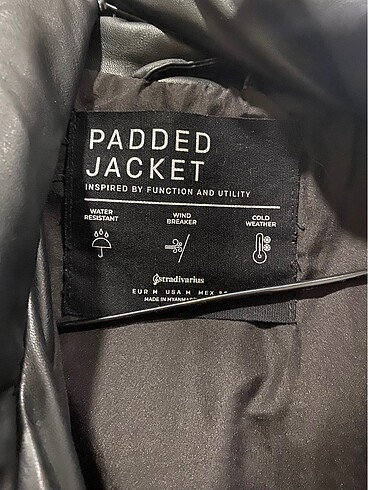 m Beden Stradivarius deri şişme mont