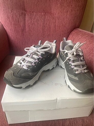 36 Beden gri Renk Skechers bayan ayakkabı