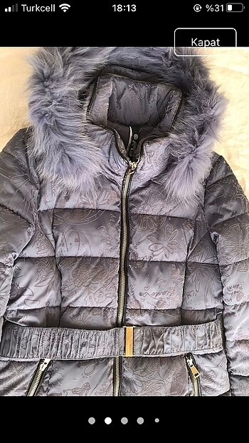  Beden Renk İTALYA ?DAN ALINMIŞ YENİ ŞIK KALİTELİ KULLANILMAMIŞ ANORAK