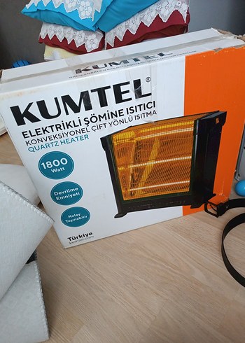 Kumtel Elektrikli Şömine Isıtıcı 1800W