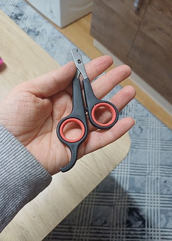 Renkli Pembe Kedi Tüy Fırçası ve kedi makasi - Görsel 5