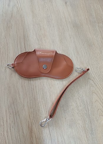 Kahverengi Deri Gözlük Kılıfı - Görsel 4