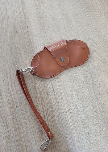 Kahverengi Deri Gözlük Kılıfı - Görsel 2