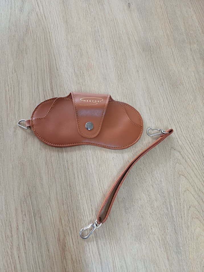 Kahverengi Deri Gözlük Kılıfı - Görsel 4