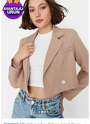 34 Beden Crop blazer 
