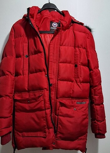 s Beden kırmızı Renk MARKA GİYİNENLERE FIRSAT! Orjinal Canada Goose kırmızı s beden m