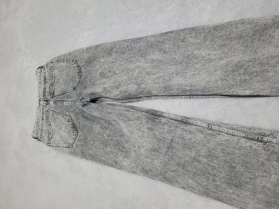 TrendYol Gri Düğmeli Kadın Jean - Görsel 4