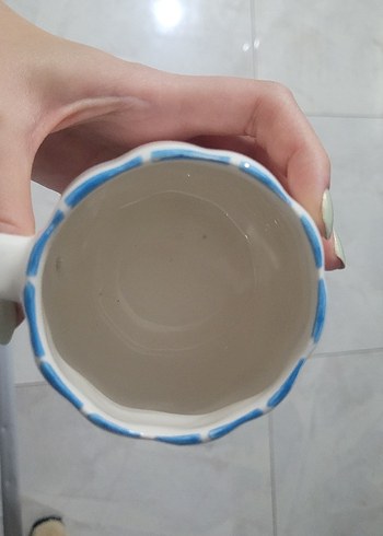 Deniz Temalı Renkli Seramik Kupa - Görsel 2