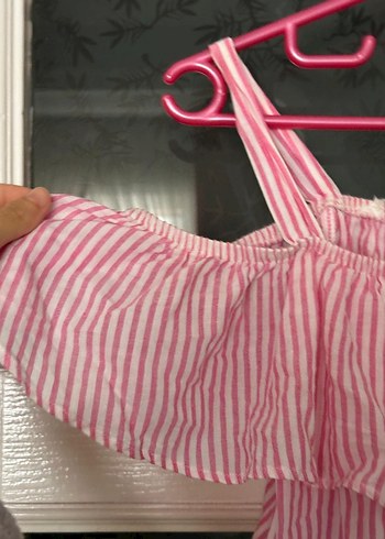 Pembe Düğmeli Hamile Midi Etek - Görsel 2