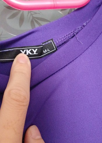 Mor Kısa Kollu Kız Tişörtü - Görsel 2