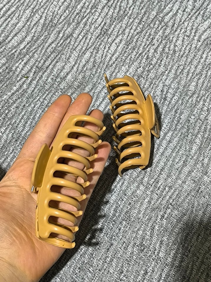 Bej Bohem Tarzı Tokalı Mandal toka - Görsel 3