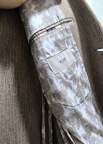 Bej Düğmeli Erkek Ceket - Görsel 4